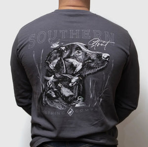 Bird Hunter Charcoal Long Sleeve Mens