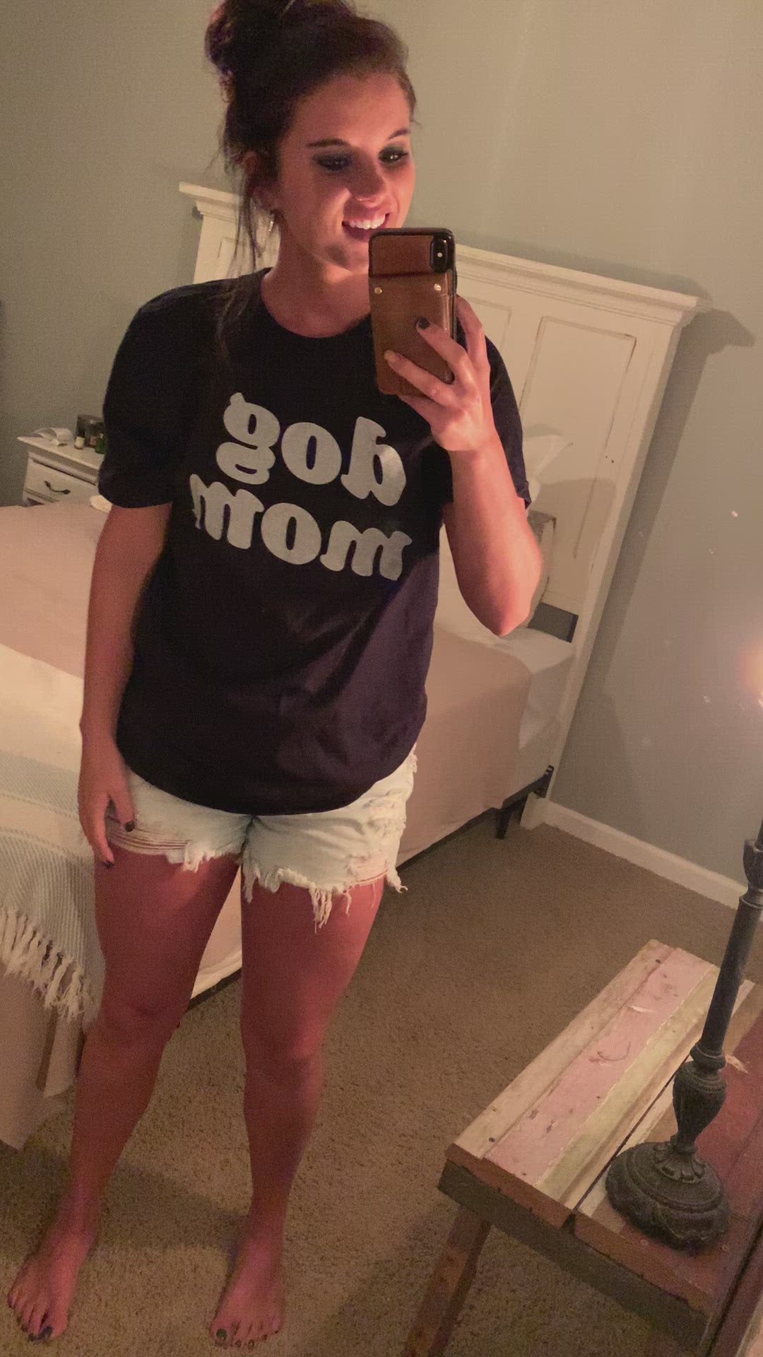 “Dog Mom” Black Tee FINAL SALE