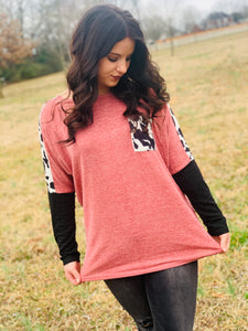 Classic Love Heather Red Top