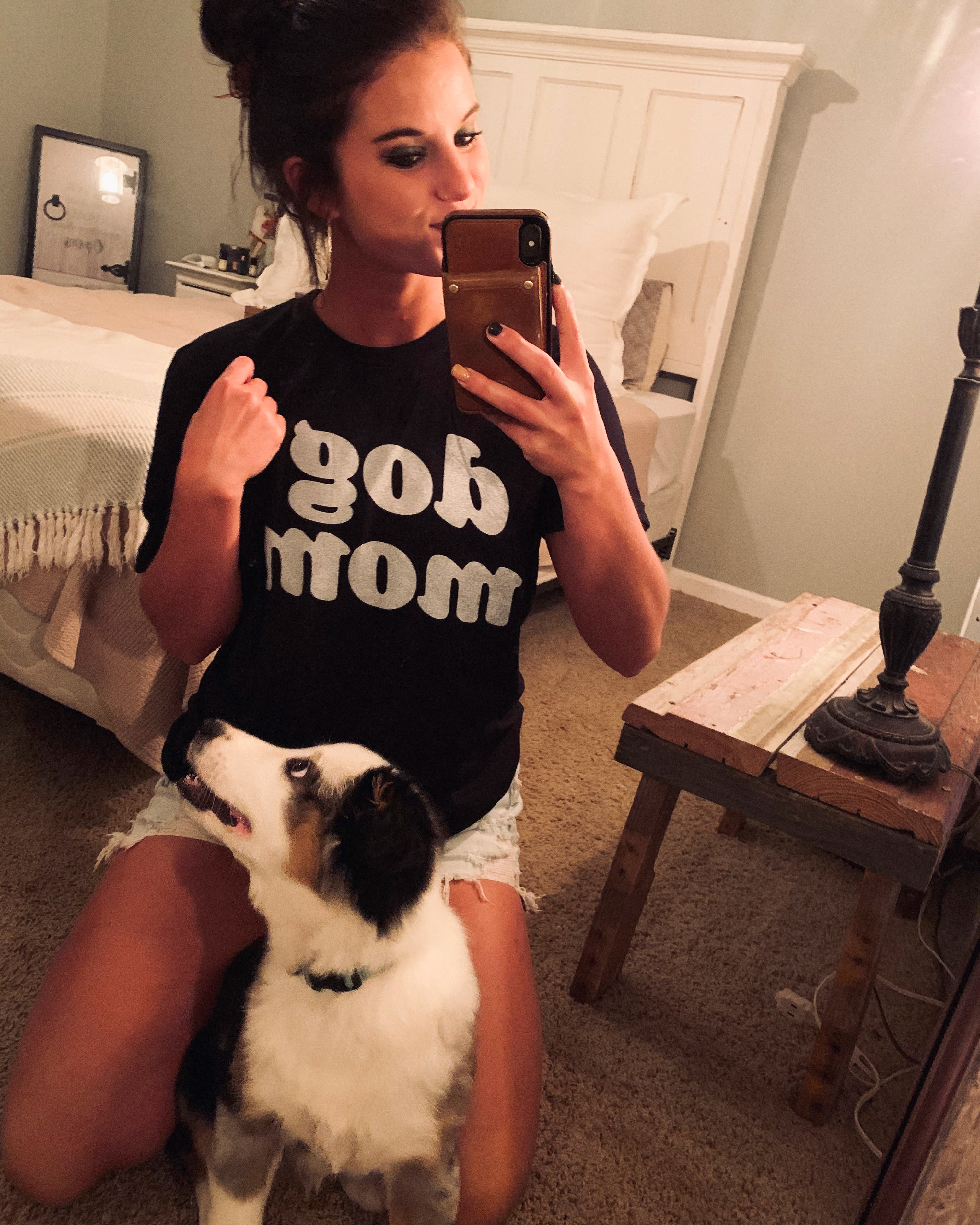 “Dog Mom” Black Tee FINAL SALE