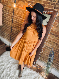 Fields Of Grace Mustard Dress