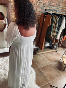 Head Over Heels Cream Maxi Dress FINAL SALE