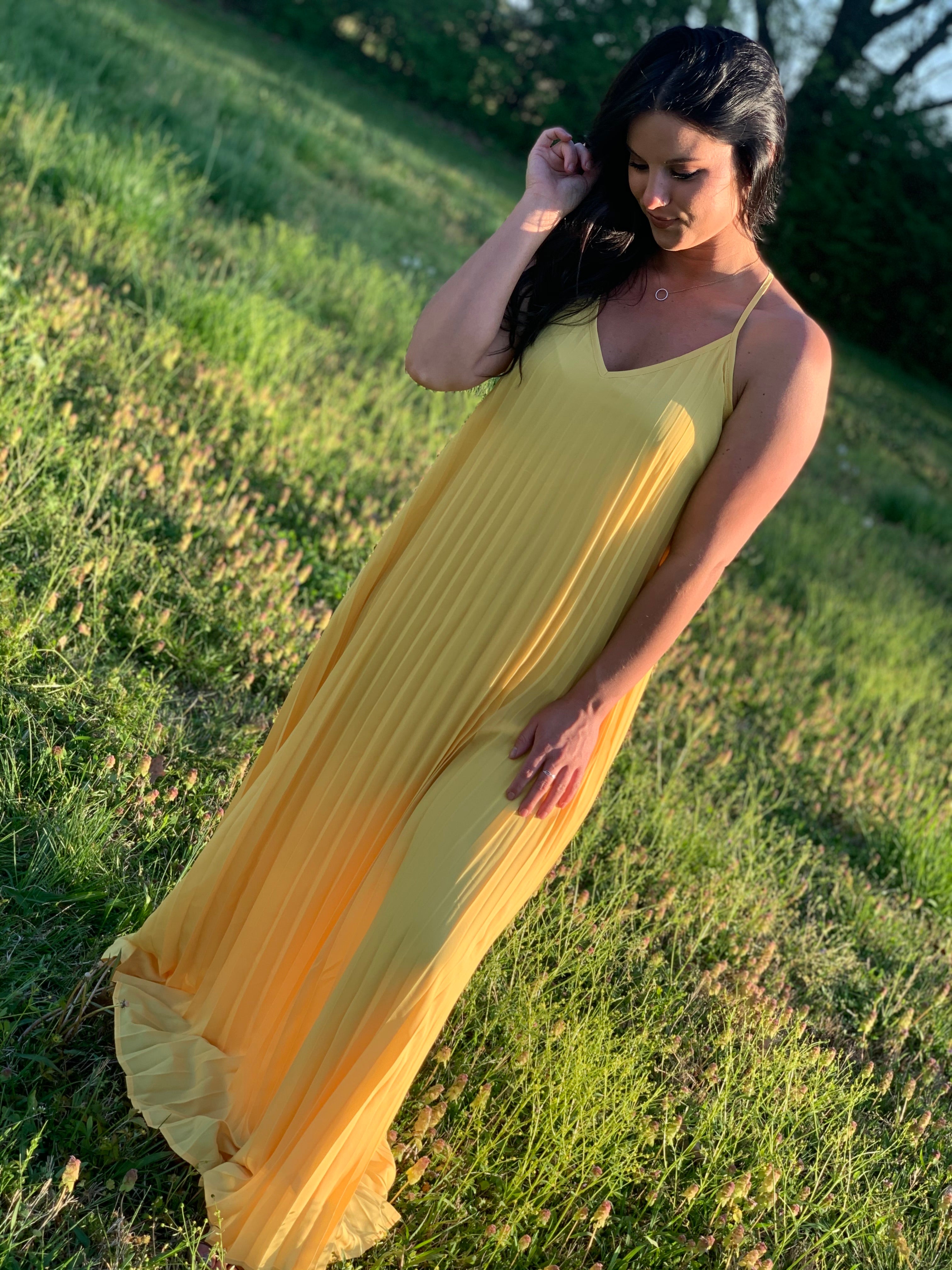 Be The Light Yellow Maxi Dress