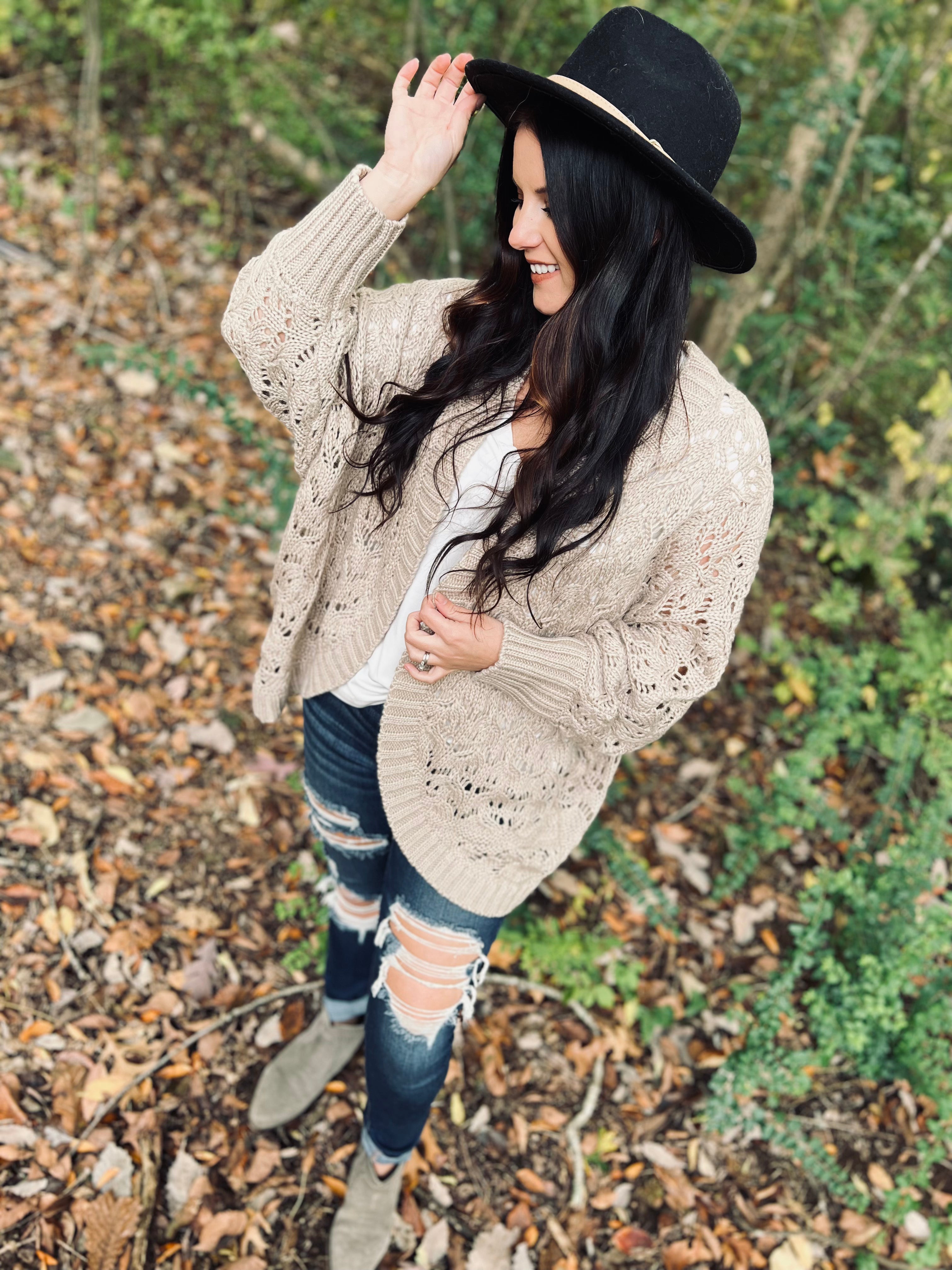 Fall For You Coffee Knit Cardigan