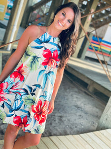 Sunshine State Of Mind Tropical Print Dress