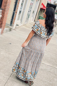 Heart Of Paradise Boho Green Maxi Dress