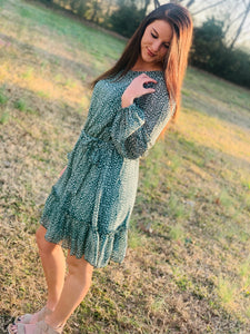 Down In The Pasture Green Dress