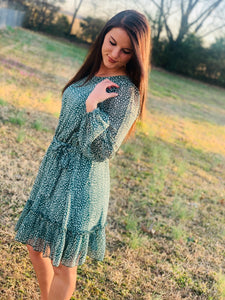 Down In The Pasture Green Dress