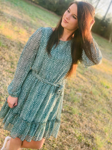 Down In The Pasture Green Dress