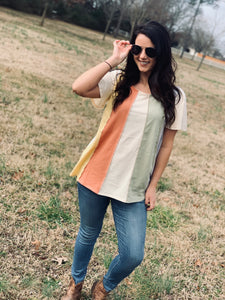 Be The Sunshine Colorblock Top