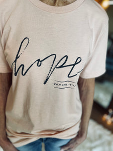 “Hope” Peach Soft Tee